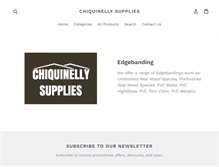 Tablet Screenshot of chiquinellysupplies.com